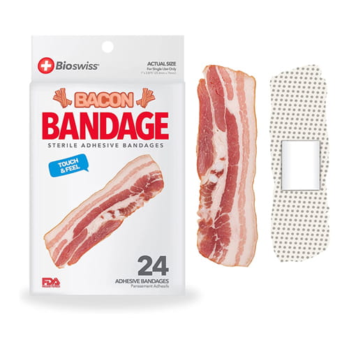 White Elephant Gift Idea Bacon Bandage