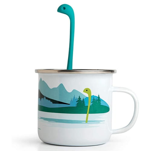White Elephant Gift Idea Nessie Cup and Tea Infuser