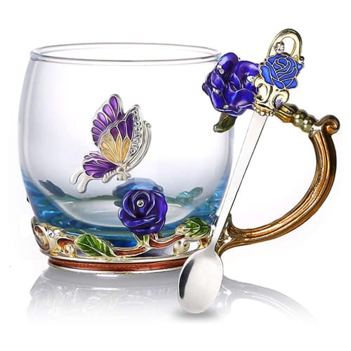 Gifts for Butterfly Lovers Flower Butterfly Tea Cup